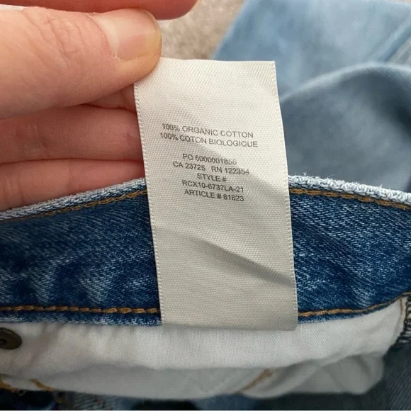 Aritzia Denim Forum Size 25 The Joni High Rise Loose 26L Distressed - Picture 14 of 16